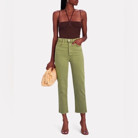 NWT RE/DONE 70s Ultra High-Rise Stove Pipe Straight-Leg Jeans - Picture 2 of 10